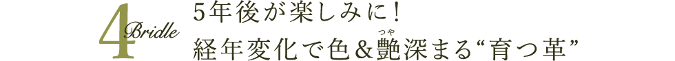 5年後が楽しみに！　経年変化で色＆艶深まる“育つ革”